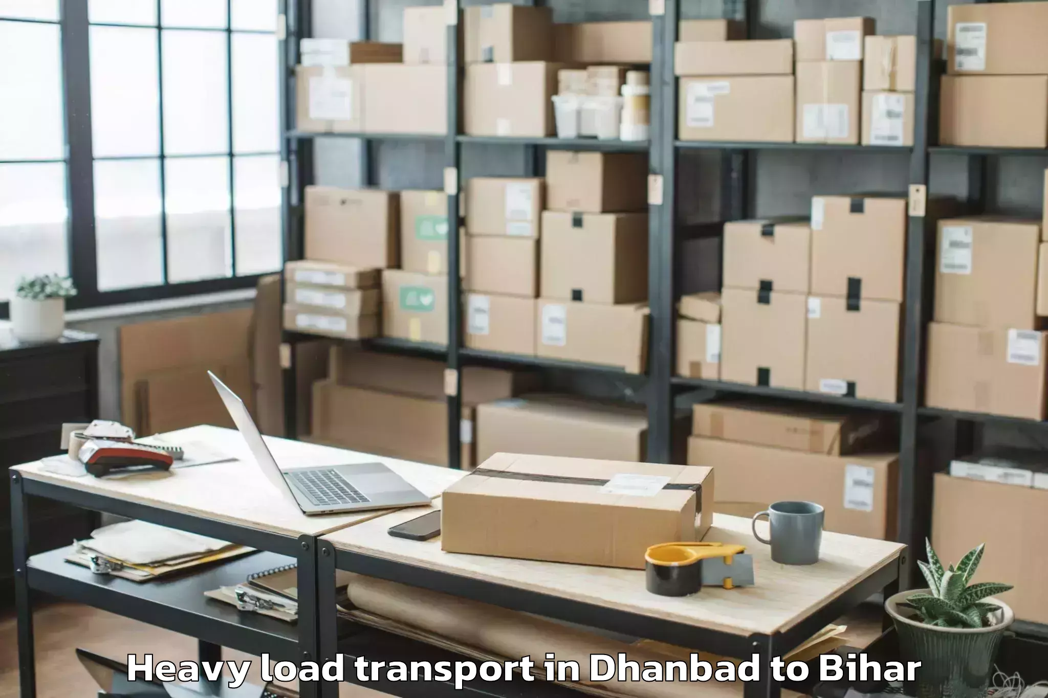 Hassle-Free Dhanbad to Laheriasarai Heavy Load Transport